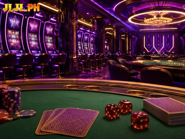 Eighth PHJLJL homepage slider visual showing the live casino section